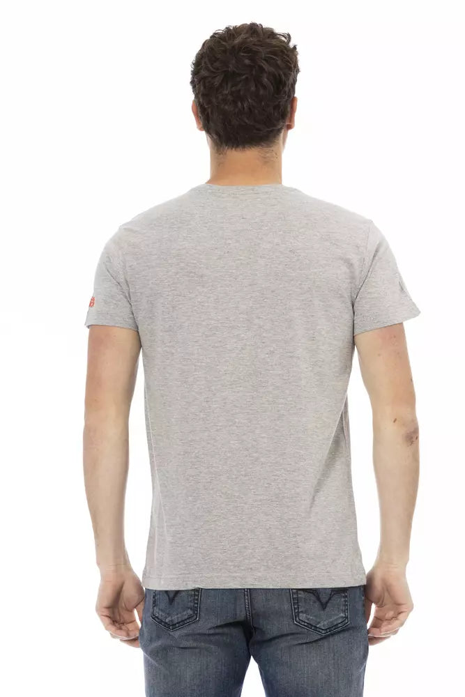 T-shirt Trussardi Action en coton gris pour homme