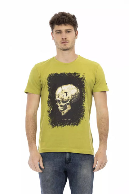 T-shirt Trussardi Action en coton vert pour homme