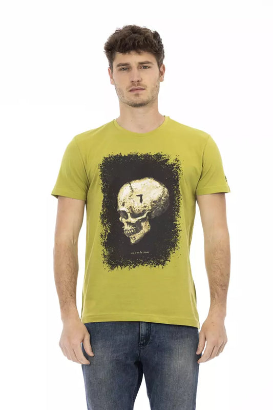 T-shirt Trussardi Action en coton vert pour homme