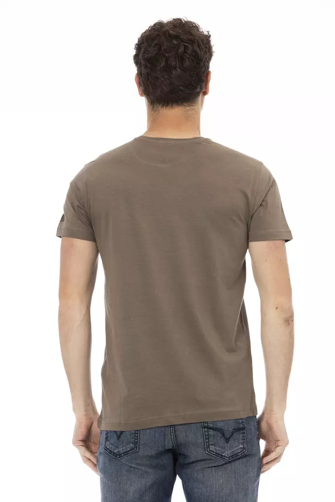 T-shirt Trussardi Action en coton marron pour homme