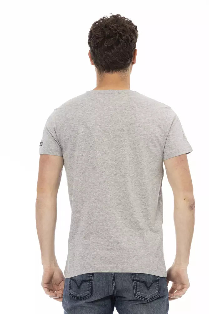 T-shirt Trussardi Action en coton gris pour homme