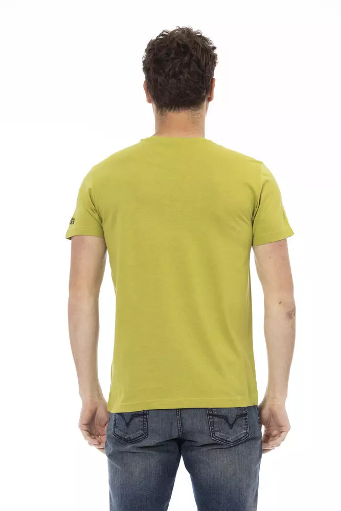 T-shirt Trussardi Action en coton vert pour homme