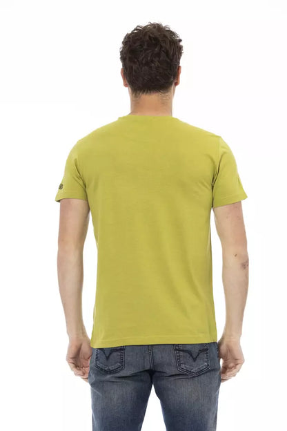 T-shirt Trussardi Action en coton vert pour homme