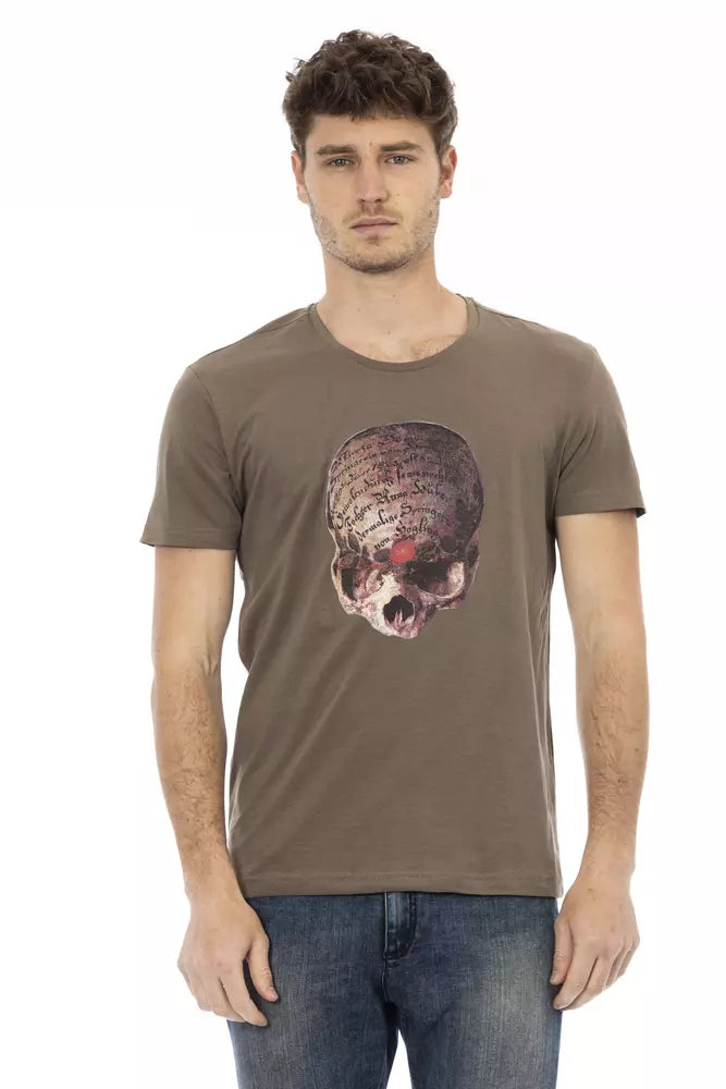 T-shirt Trussardi Action en coton marron pour homme