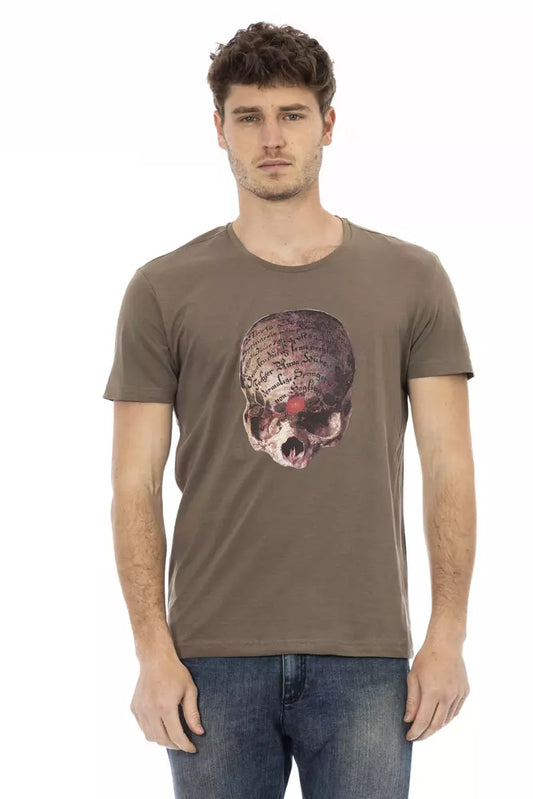 T-shirt Trussardi Action en coton marron pour homme