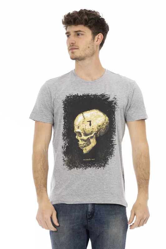 T-shirt Trussardi Action en coton gris pour homme