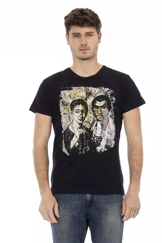 T-shirt Trussardi Action en coton noir pour homme