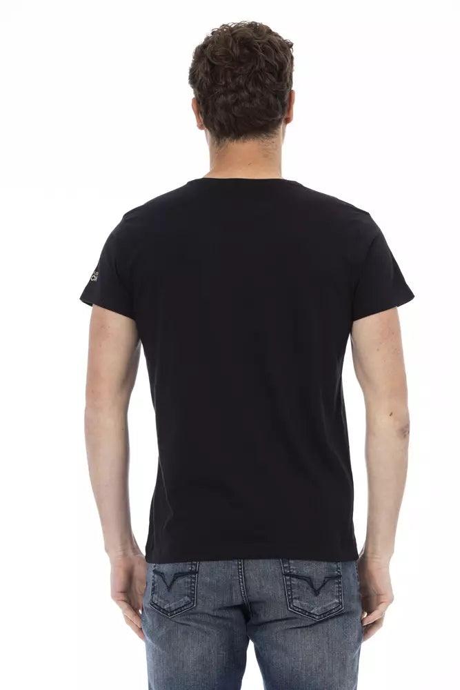 T-shirt Trussardi Action en coton noir pour homme