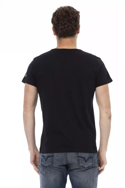 T-shirt Trussardi Action en coton noir pour homme