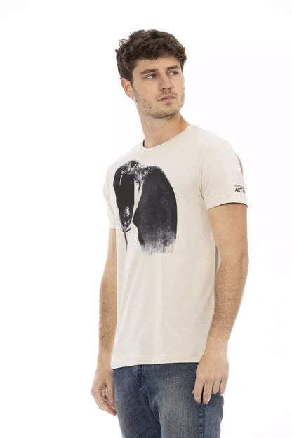 T-shirt Trussardi Action en coton beige pour homme