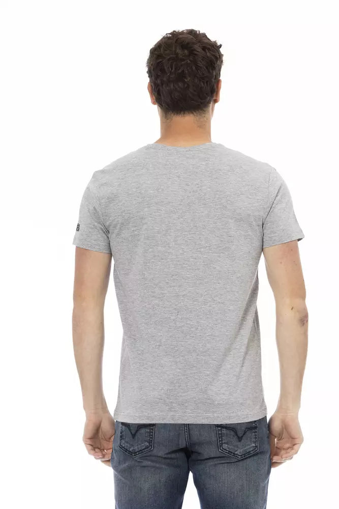 T-shirt Trussardi Action en coton gris pour homme