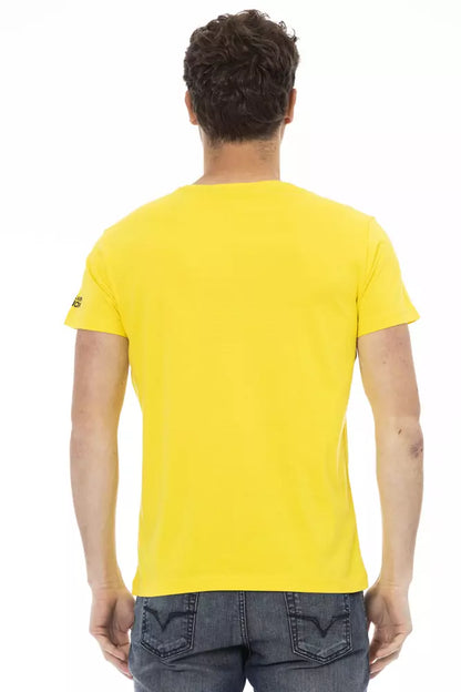 T-shirt Trussardi Action en coton jaune pour homme