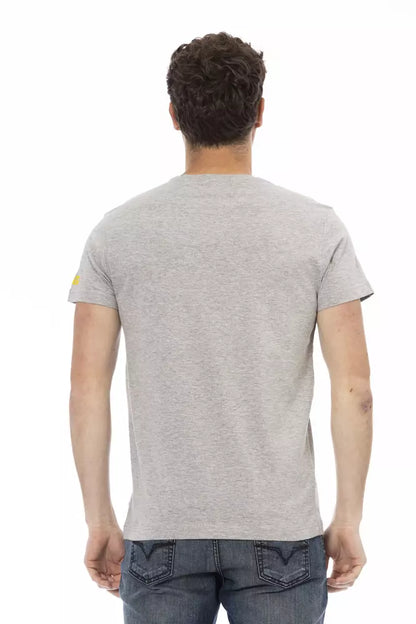T-shirt Trussardi Action en coton gris pour homme