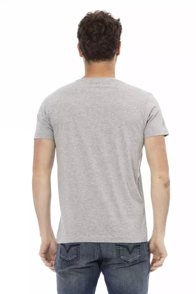 T-shirt Trussardi Action en coton gris pour homme