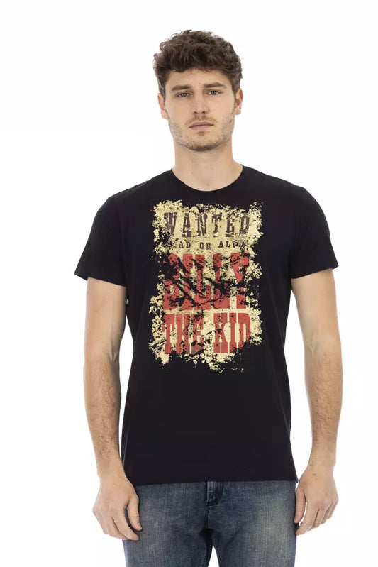 T-shirt Trussardi Action en coton noir pour homme
