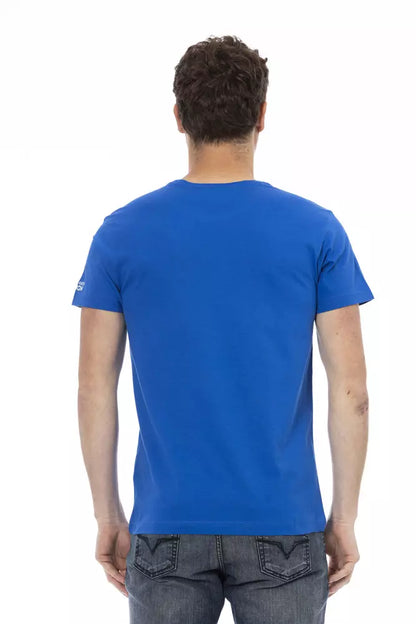 T-shirt Trussardi Action en coton bleu pour homme