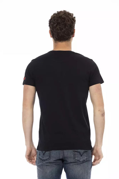 T-shirt Trussardi Action en coton noir pour homme