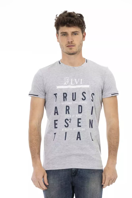 T-shirt Trussardi Action en coton gris pour homme