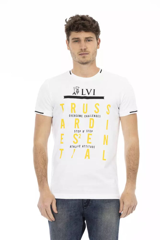 T-shirt Trussardi Action en coton blanc pour homme