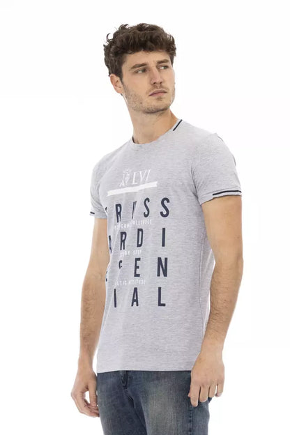 T-shirt Trussardi Action en coton gris pour homme