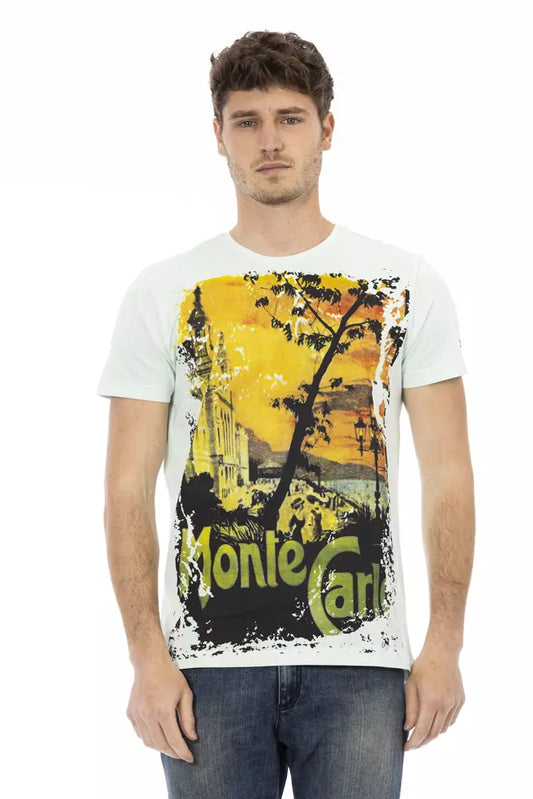 T-shirt Trussardi Action en coton bleu clair pour homme