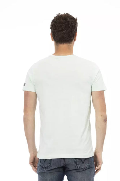 T-shirt Trussardi Action en coton bleu clair pour homme