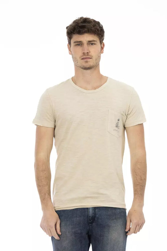 T-shirt Trussardi Action en coton beige pour homme