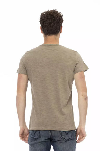 T-shirt Trussardi Action en coton vert pour homme
