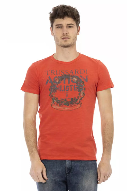 T-shirt Trussardi Action en coton rouge pour homme