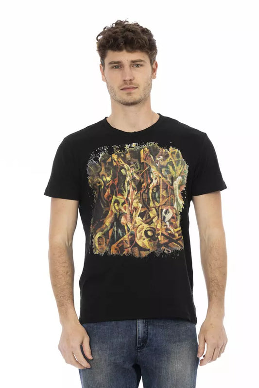 T-shirt Trussardi Action en coton noir pour homme