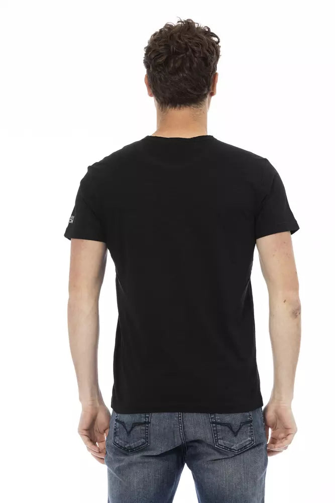 T-shirt Trussardi Action en coton noir pour homme