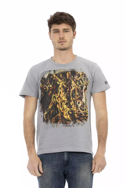 T-shirt Trussardi Action en coton gris pour homme