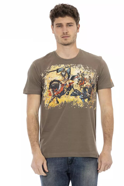 T-shirt Trussardi Action en coton marron pour homme