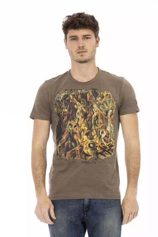 T-shirt Trussardi Action en coton marron pour homme