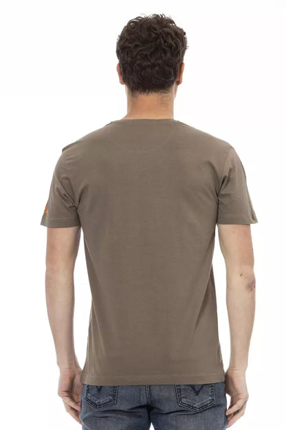 T-shirt Trussardi Action en coton marron pour homme