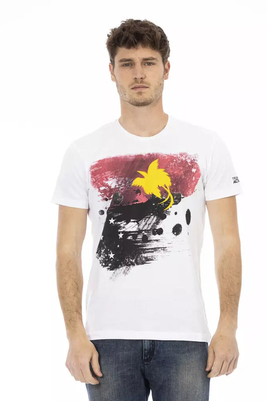 T-shirt Trussardi Action en coton blanc pour homme