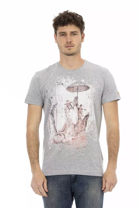 T-shirt Trussardi Action en coton gris pour homme