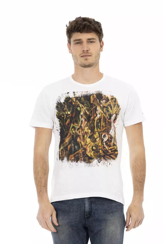 T-shirt homme Trussardi Action en coton blanc