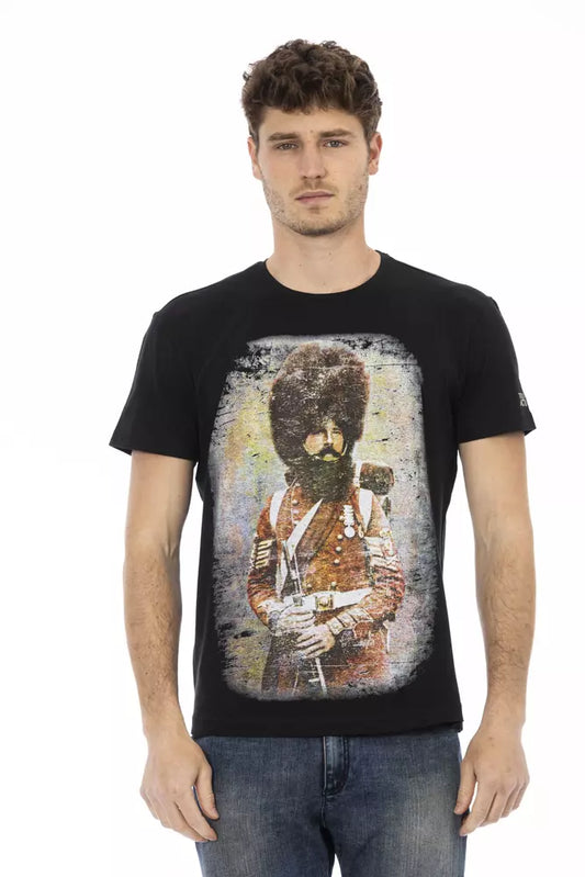 T-shirt Trussardi Action en coton noir pour homme