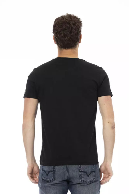 Trussardi Action « T-shirt homme en coton noir »