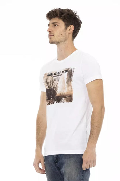 T-shirt Trussardi Action en coton blanc pour homme