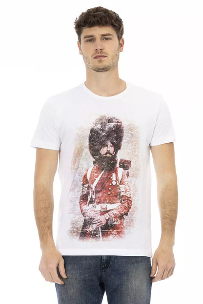 T-shirt Trussardi Action en coton blanc pour homme