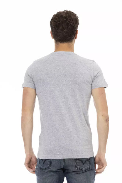 T-shirt Trussardi Action en coton gris pour homme