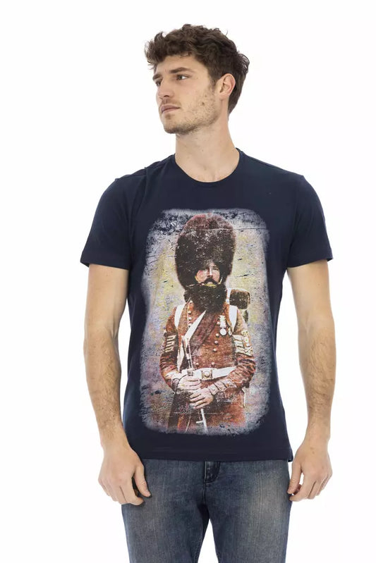 T-shirt Trussardi Action en coton bleu pour homme