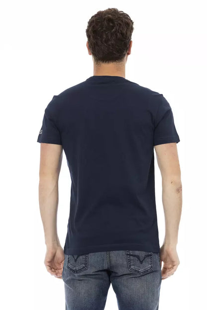 T-shirt Trussardi Action en coton bleu pour homme