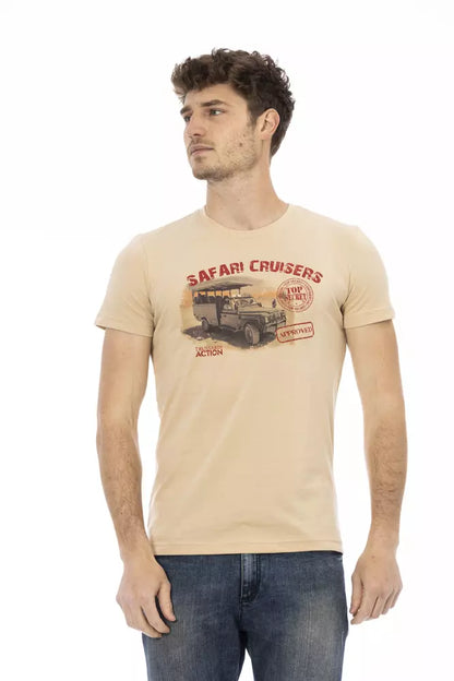 T-shirt Trussardi Action en coton beige pour homme