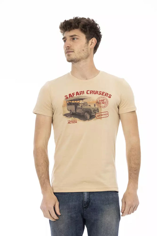 T-shirt Trussardi Action en coton beige pour homme