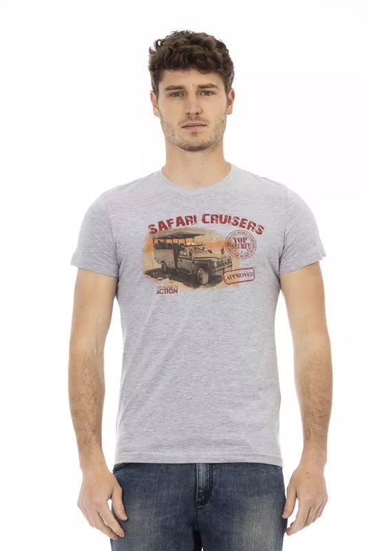 T-shirt Trussardi Action en coton gris pour homme