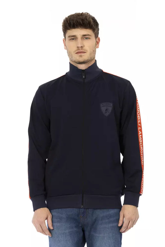 Automobili Lamborghini Blue Polyester Men Sweatshirt by Automobili Lamborghini