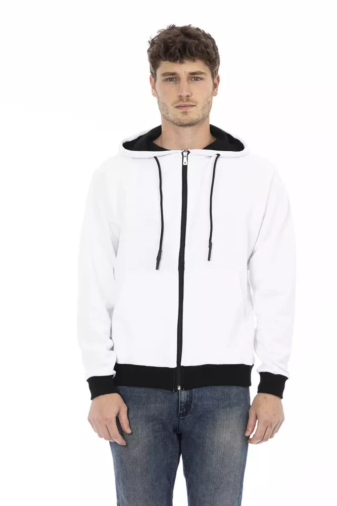 Baldinini Trend White Cotton Men Sweater by Baldinini Trend